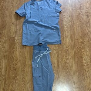 Figs Blue Scrub Set